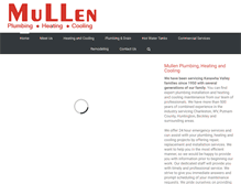 Tablet Screenshot of mullenplumbing.com